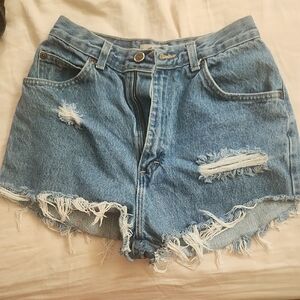 Sonoma Blue Jean Shorts Distressed Cut-Off Style